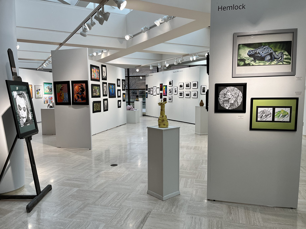 Hemlock with heritage in the background